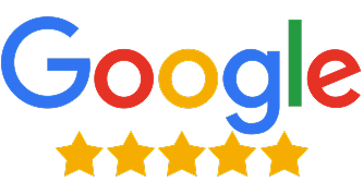 Five star rating on Google